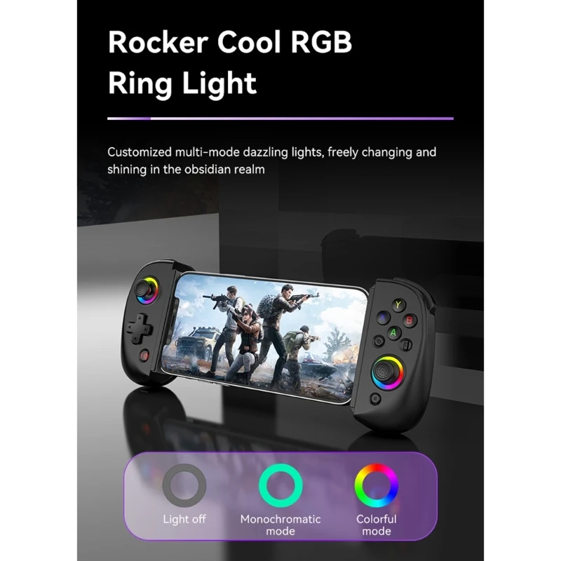 D8 Wireless BT5.2 Gamepad for Switchs Cellphone Tablet Telescopic Cellphone Game Controller Joystick with Hall Triggers DropShip