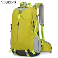 VEQKING Large Capacity Travel Bags,  Outdoor Sports Hiking Backpacks, Solid Color Shoulder Bags, Waterproof Nylon Fabric 1