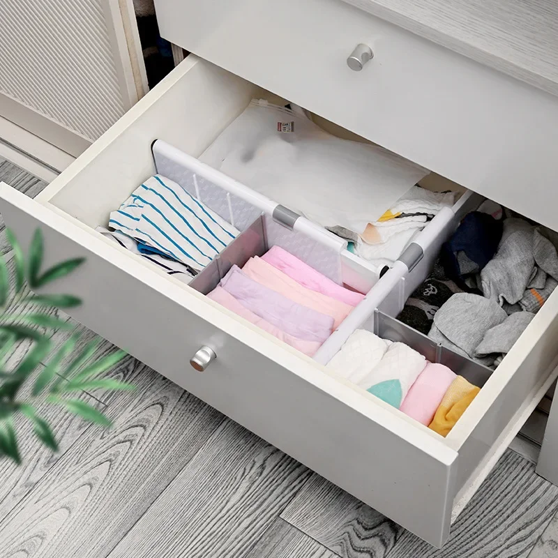 Description Picture 5 of itemNew Retractable Drawer Partition, Adjustable Drawer Dividers ,Creative Bookshelves Partition, Household Storage Home Decoration
