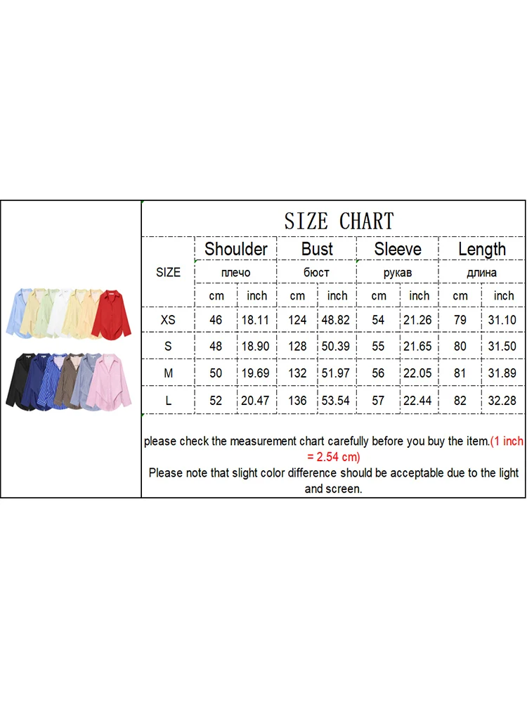 Women Batwing Long Sleeves Shirt Casual Single Pockets Button-up Front Stripe Blouse Fashion Loose Ladies Street Lapel Shirts