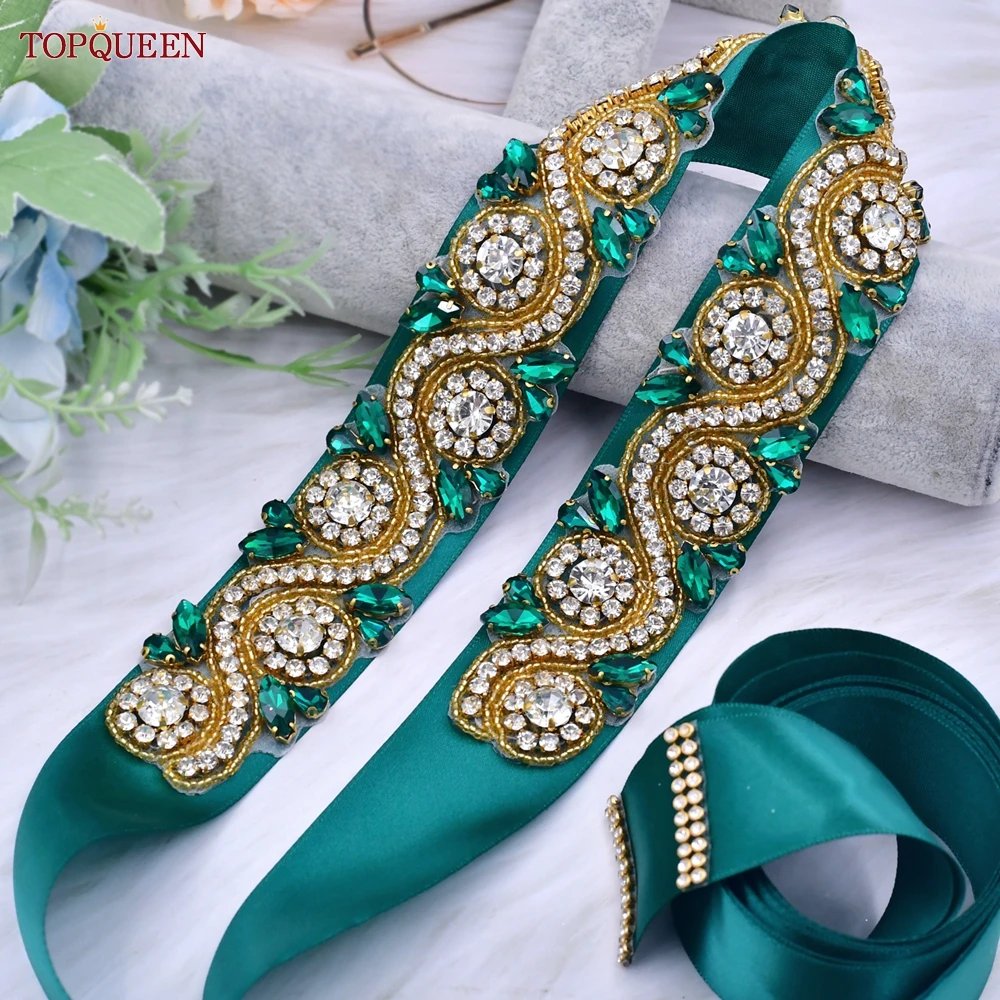 Emerald Green Saree Belt