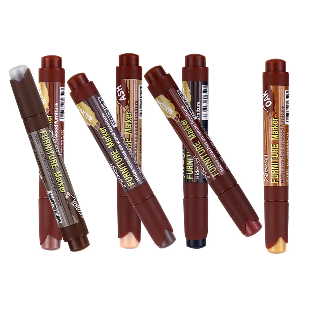 

7 Pcs Wood Repair Pen Paint Marker Furniture Kit Kits Suite Scratch Accessories Plastic Ink Touch-up