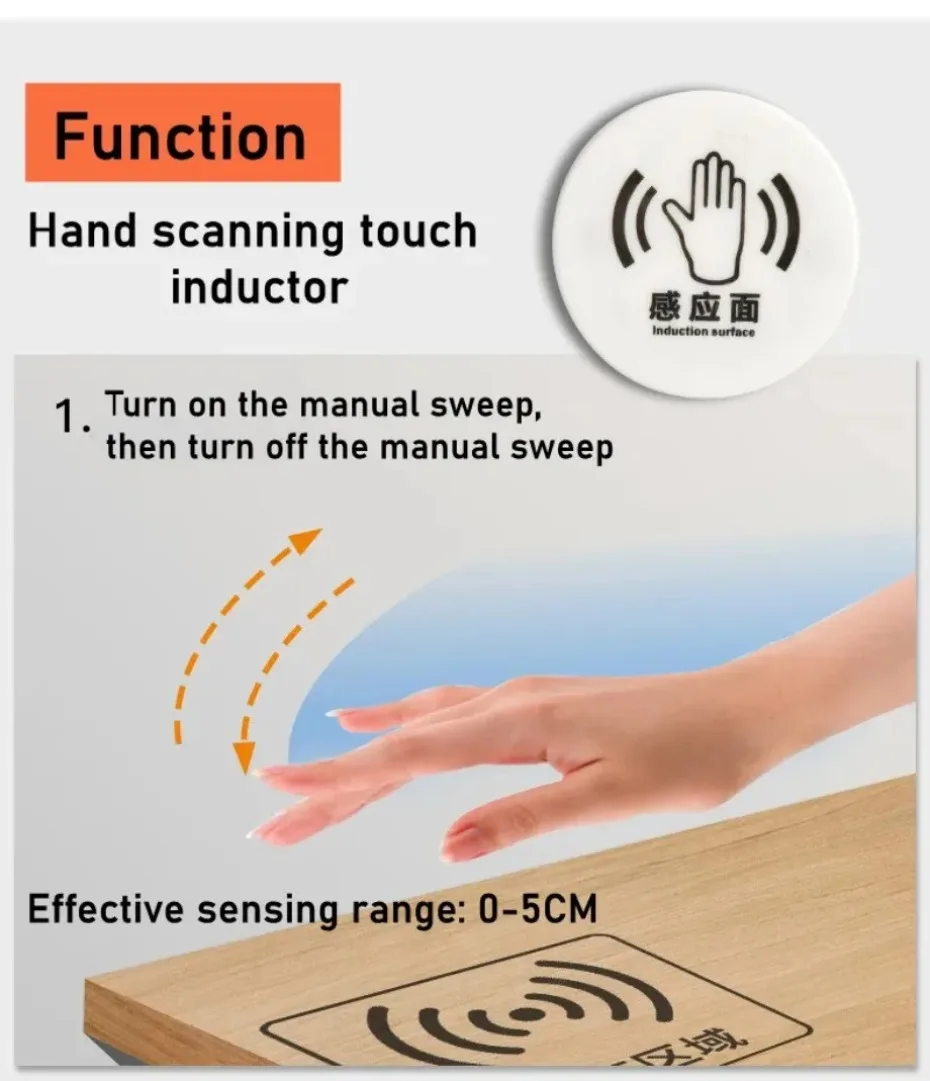 Description Picture 6 of itemSweep Dimmer Sensor Penetrating Switch DC 12V Wood Panel Touch Switch LED Dimmable Touch Sensing Hidden for Wood Home lighting