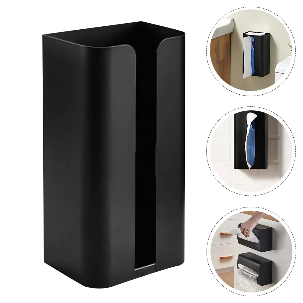 

1Pc Magnetic Tissue Napkin Box Non-punch Storage Box Napkin Tissue Organizer