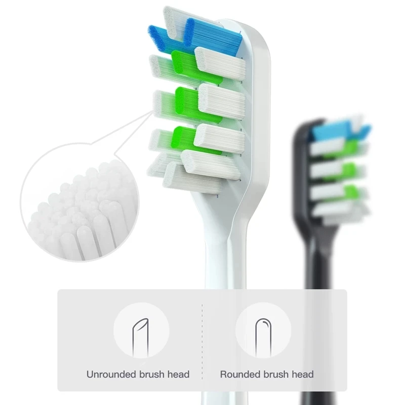 Replacement Brush Heads for Xiaomi SOOCAS X3 X5 V1 X3U 5-10pcs Bristle Heads Electric Toothbrush Dupont Bristle Sealed Packed 2