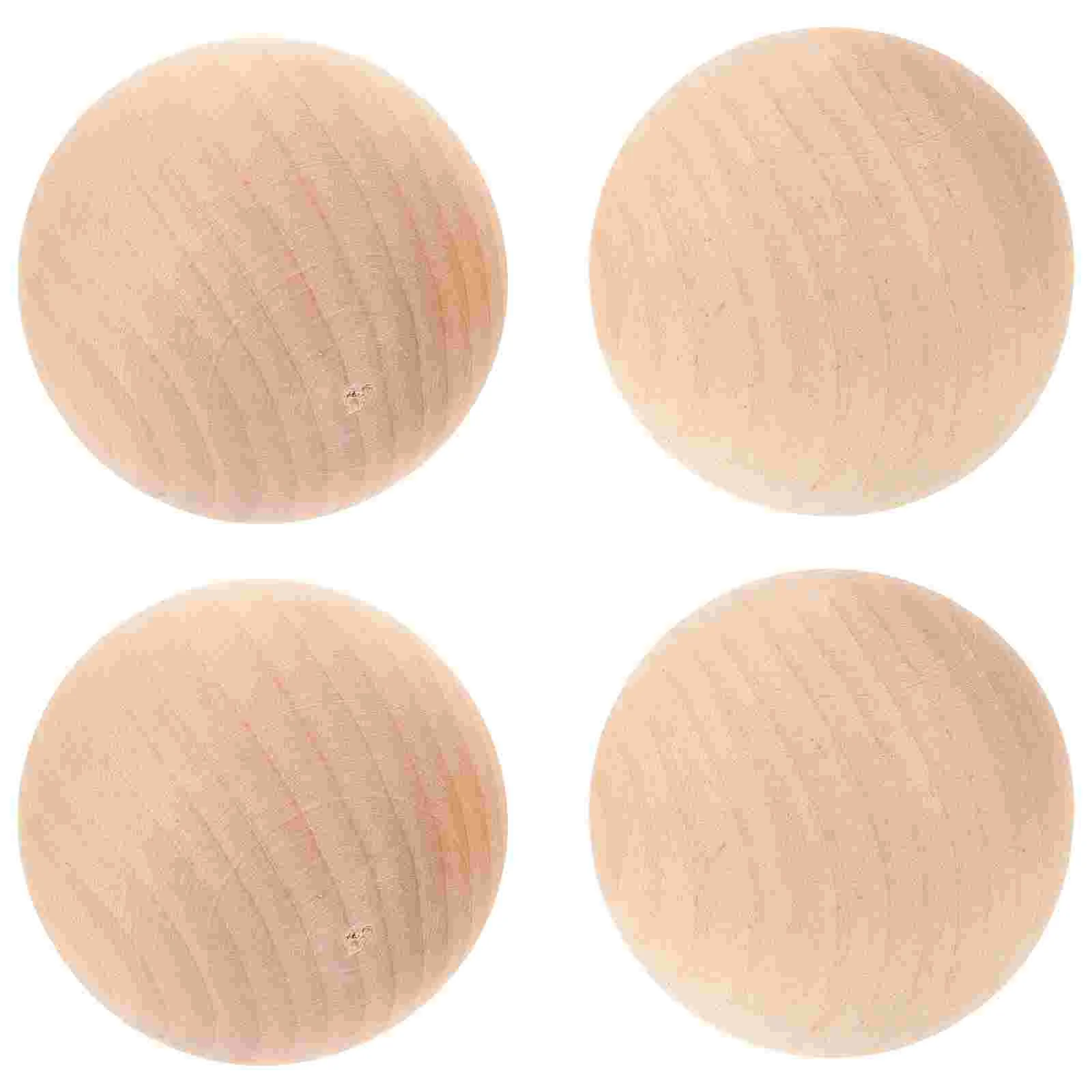 4Pcs Wood Bocce Balls Set Kids Outdoor Grass Rolling Games Portable Safe Natural Wooden Sports Gifts Entertainment