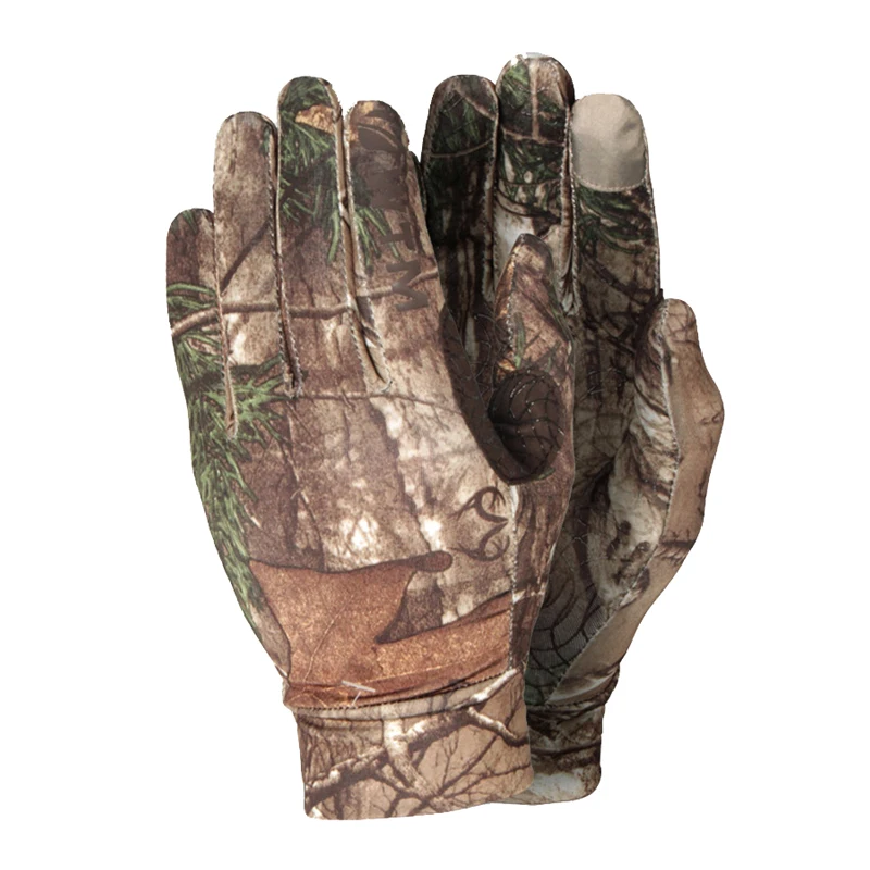 Gants camouflage pêche tactiques bioniques écran tactile élastiques anti-dérapage chasse doigts complets