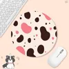 Cow Print Animation Round Office Computer Desk Mat Table Keyboard Big Mouse Pad Laptop Cushion Non-slip for PC Computer Table 2