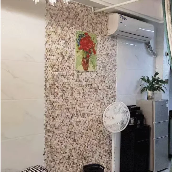 

Пенни Круглая ракушка мозаичная плитка для кухни backsplash