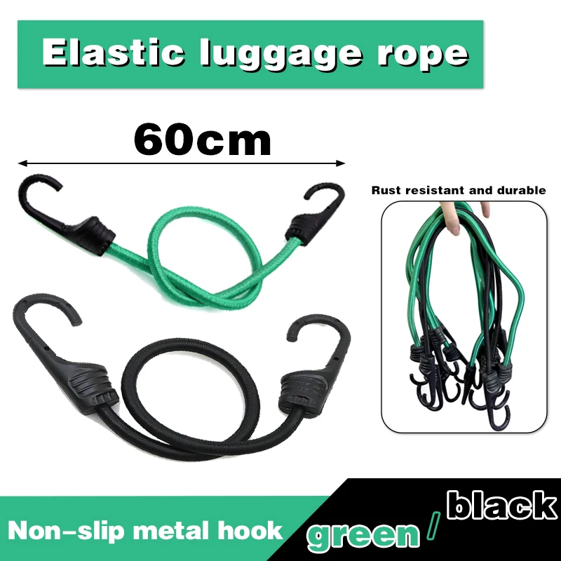Cargo Straps Luggage Strap Cargo Tie Down Strap Tie Down Straps Lashing Strap Elastic Belt Elastic Binding Rope Trunk Elastic Belt 2/4/6Pcs Elasticity hook rope Elastic luggage rope Motorcycle cargo strap Luggage bundle Elastic Fastening socket tool elast