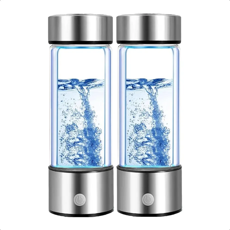 Portable Hydrogen Water Bottle Generator 2 Pack