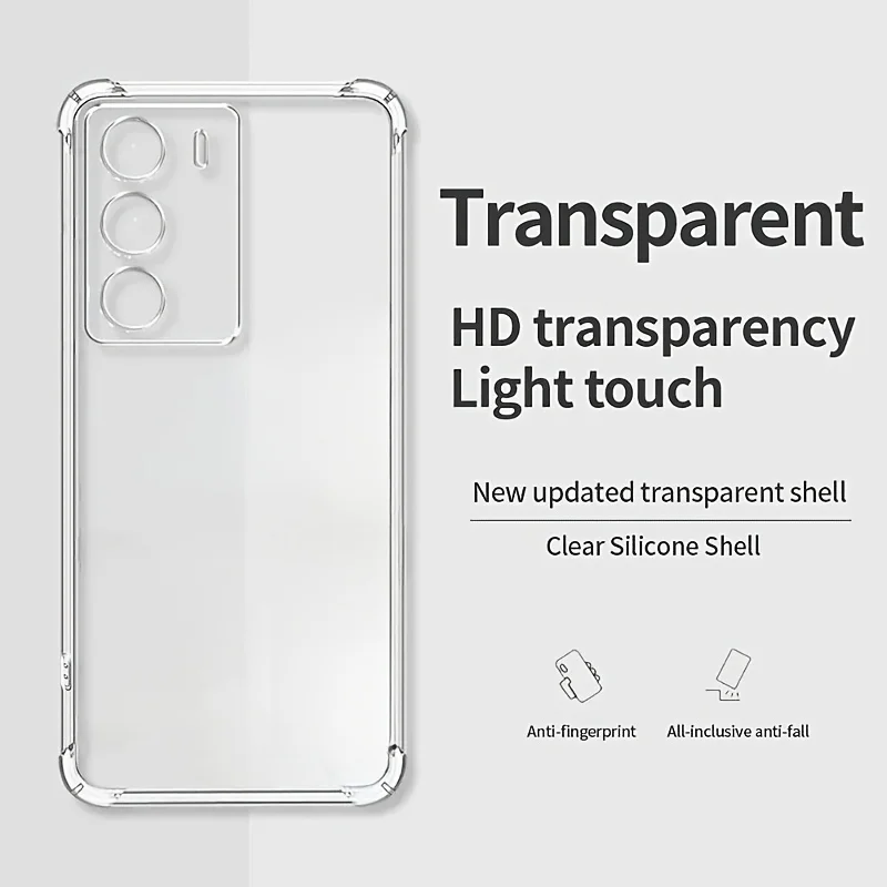 Clear Soft TPU Silicone Phone Case - Transparent and Durable Back Cover