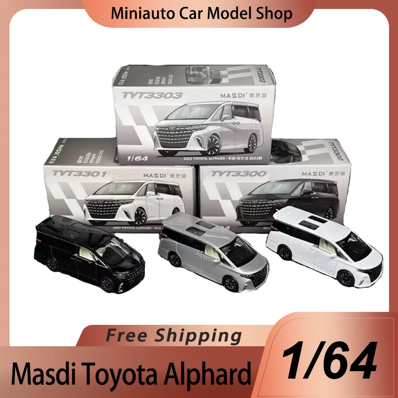New In Stock Masdi 1:64 Toyota Mpv Toyota Alphard Diecast Model
