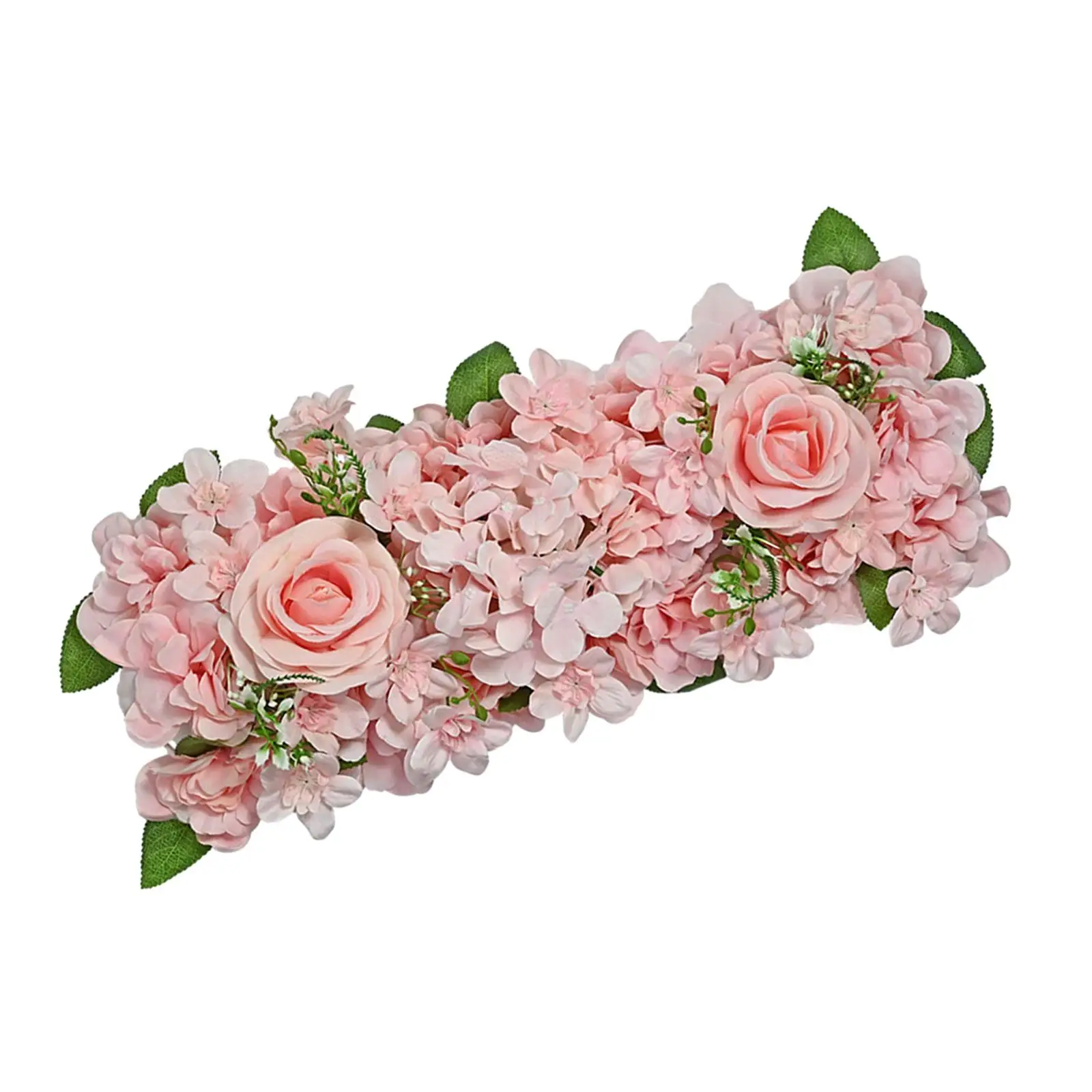 50x20cm Artificial Silk Flower Panel Wedding Backdrop Realistic Wall Decoration for Wedding Party Centerpieces Multifunctional