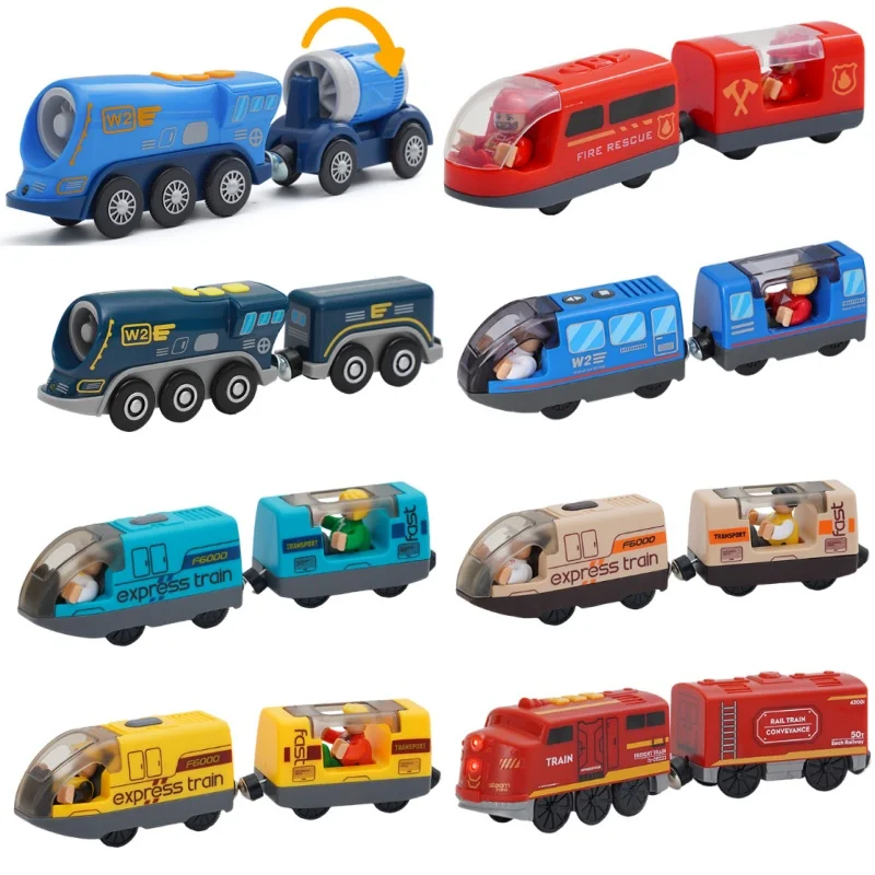 Ferngesteuerte Lokomotive Für Holzschienen Ab 3 Jahren – Zug Mit Licht & Sound Kompatibel Mit Brio & Thomas