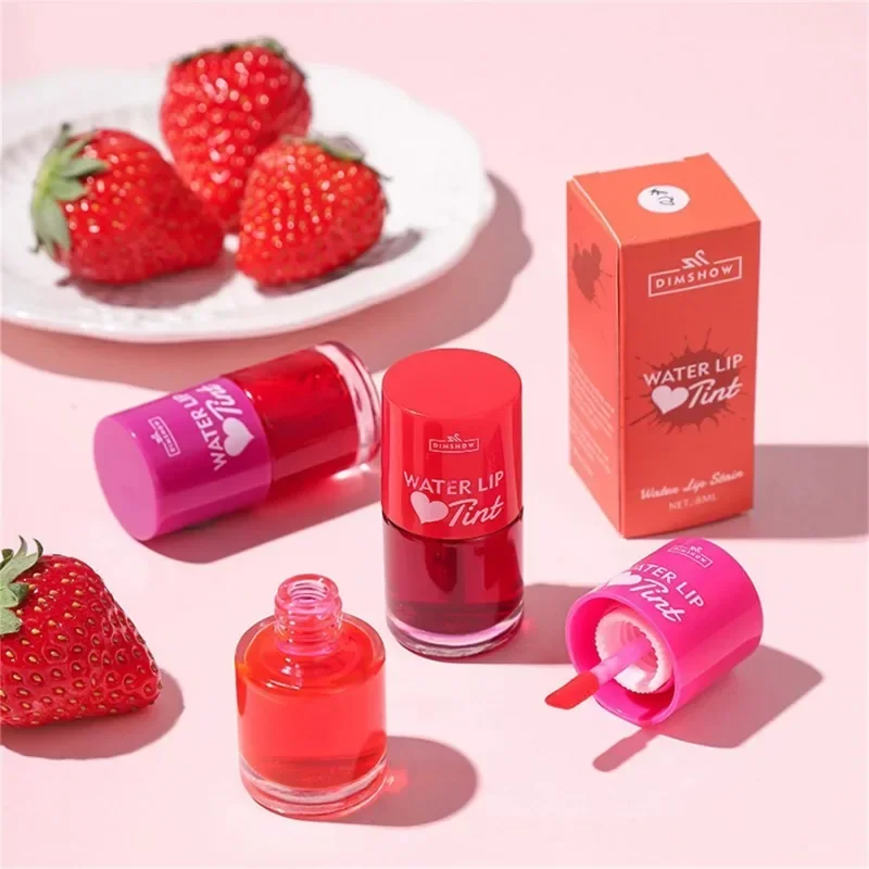 Lip gloss Lip makeup Lip glaze Lip tint Lip stain Makeup cheek blusher Tint Dyeing Liquid Lipstick and Blush 2 in 1 Waterproof Mirror Lip Gloss Water Lip Tint Non-sticky Eye Cheek Makeup Cosmetic