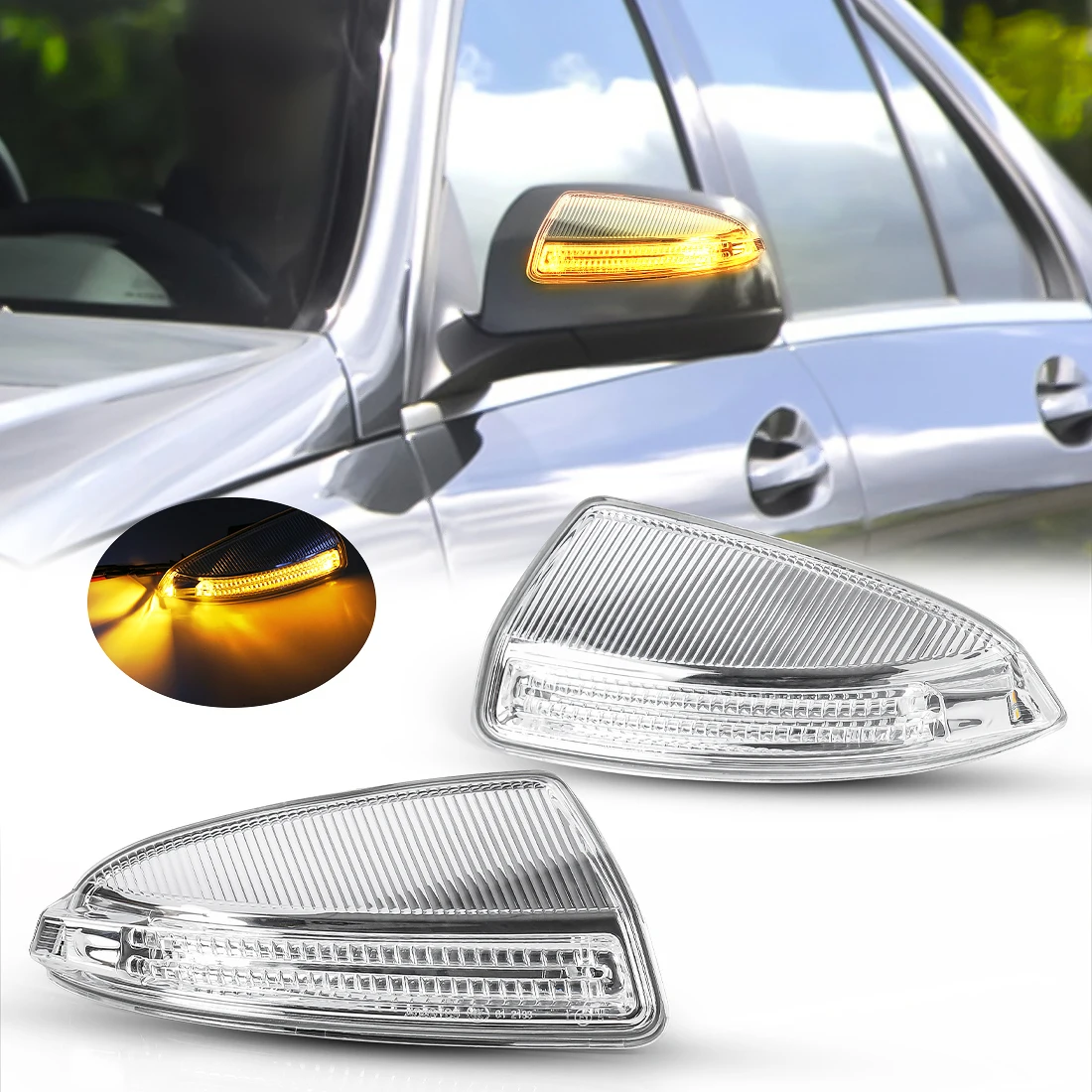 Car Left Door Mirror Turn Signal Light Fit For Mercedes W164 ML300 ML500 ML550 ML320