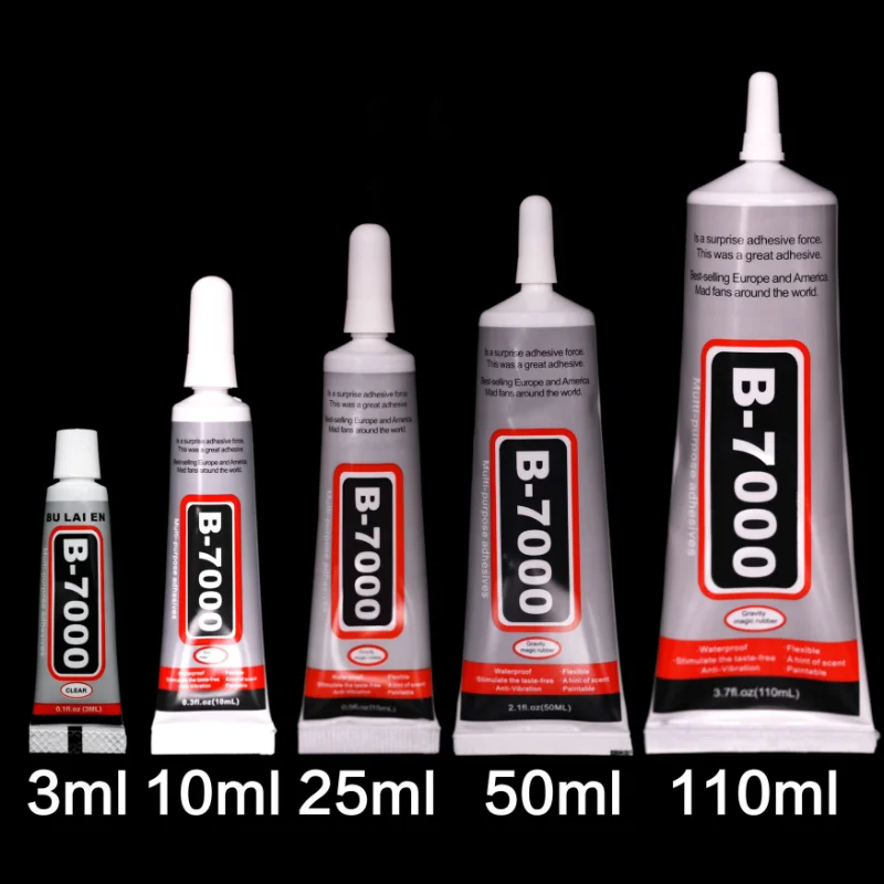 15ML 25ML 50ML 110ML B7000 Clear Contact Phone Repair Adhesive
