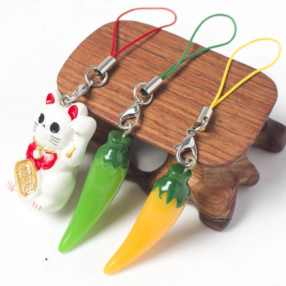 5/10/20/30pcs Lobster Clasp Cellphone Lanyards Keychains Hook Mobile Set Charms Keyring Bag Accessories Cell Phone Shell Pendant