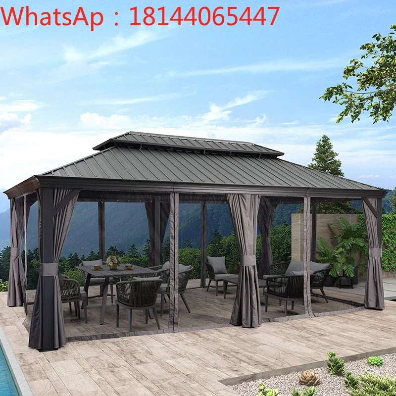 

Pavilion villa courtyard outdoor simple courtyard aluminum gazebo garden modern balcony outdoor awning house awning