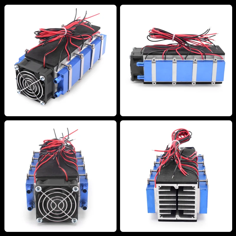 Refrigeratore d'acqua, refrigeratore a 12V 576W TEC1-12706 Dispositivo di raffreddamento ad aria di refrigerazione del dispositivo di raffreddamento termoelettrico fai da te per il raffreddamen
