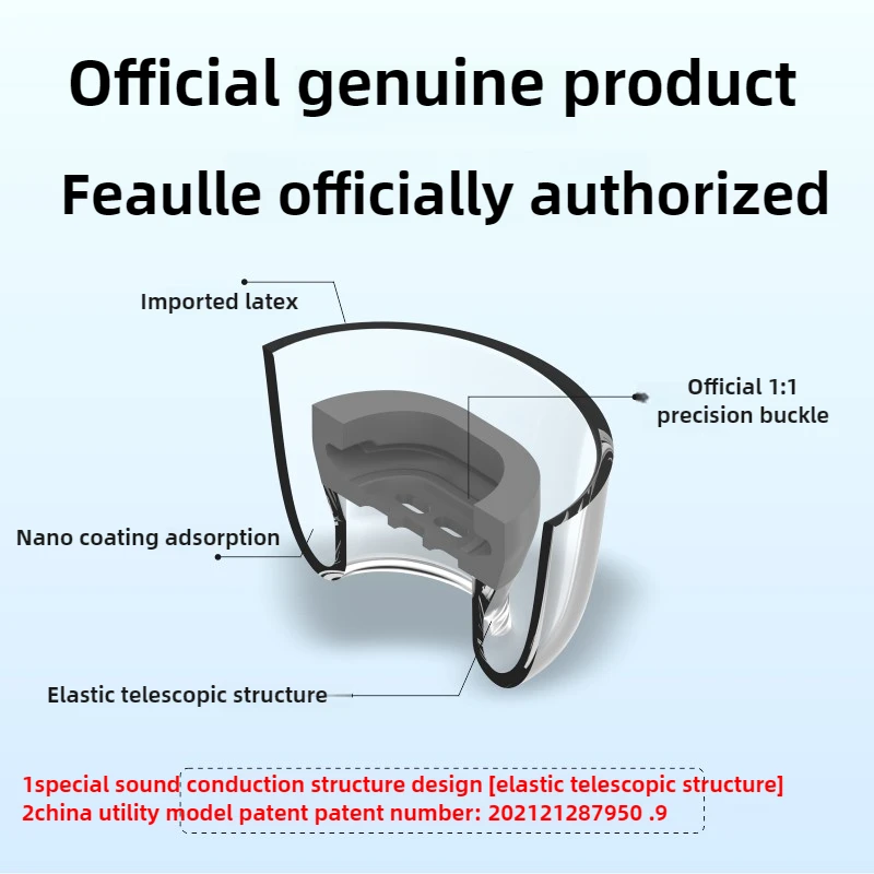 Latex Eartips for FreeBuds 7i 6i 5i Bluetooth Headphone Anti-allergic Non-slip Noise Reduction Earplugs Protective Sleeve