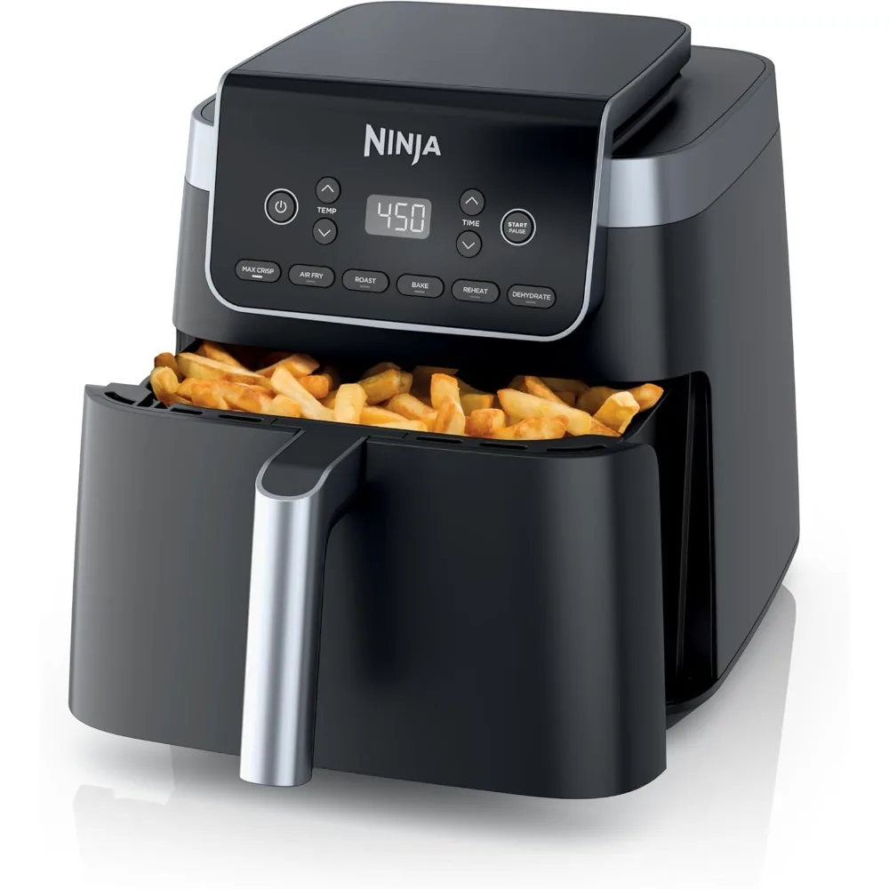 Pro XL 6-in-1 with 6.5 QT Capacity, Air Fry, Air Roast, Bake, Reheat, Dehydrate,Nonstick Basket & Crisper Plate, Grey