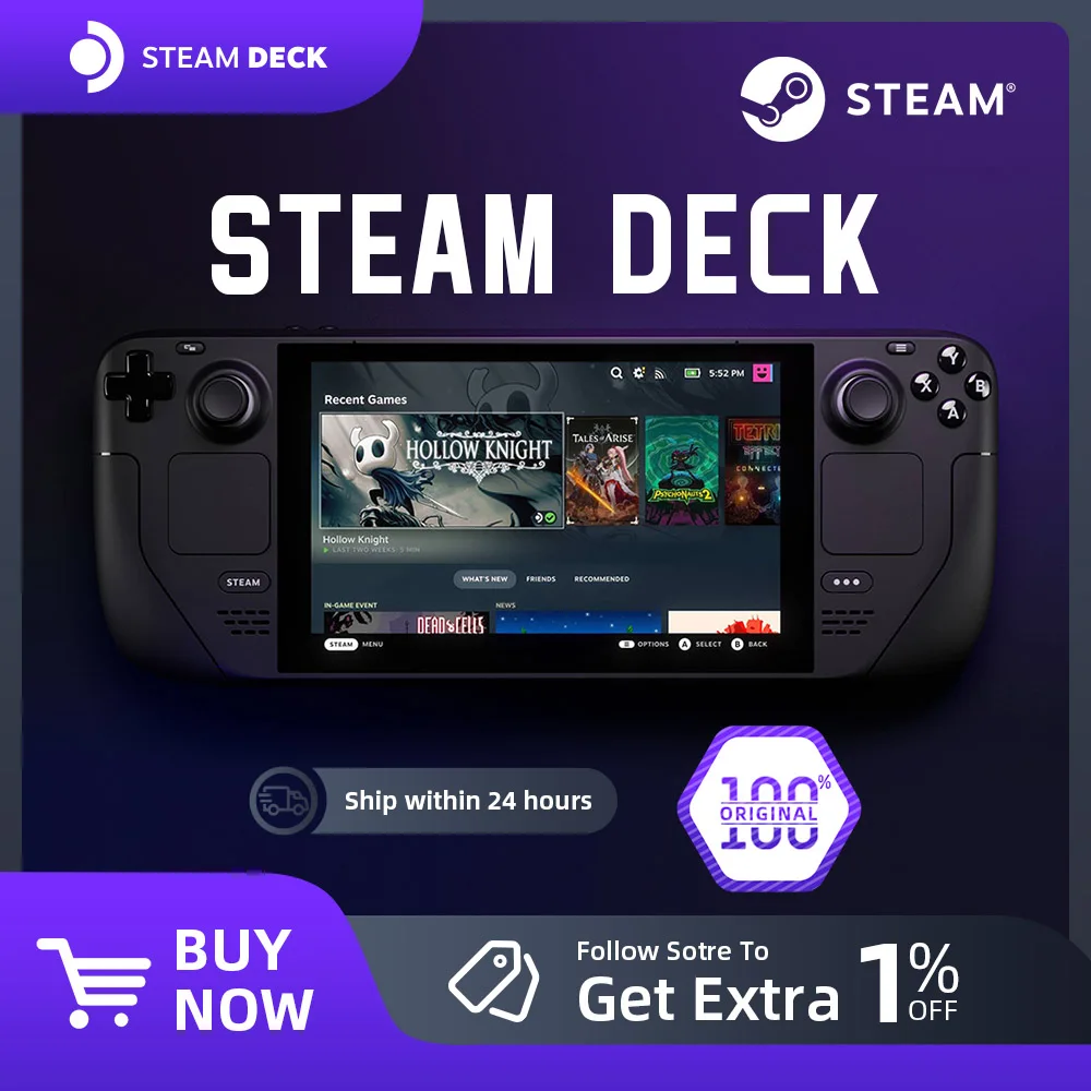 Steam Deck SteamOS VALVE Игровая консоль Steam Deck 64 GB 256 GB 512 GB