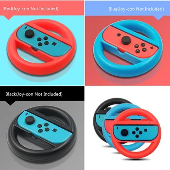 For Nintendo Switch/Switch OLED Steering Wheel Grip Joy-Con Joystick Handle Racing Wheel For Switch Game Controls Accessories