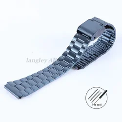 18mm Stainless Steel Vintage Wrist Bracelet Watchband - 18mm (Blue - C)