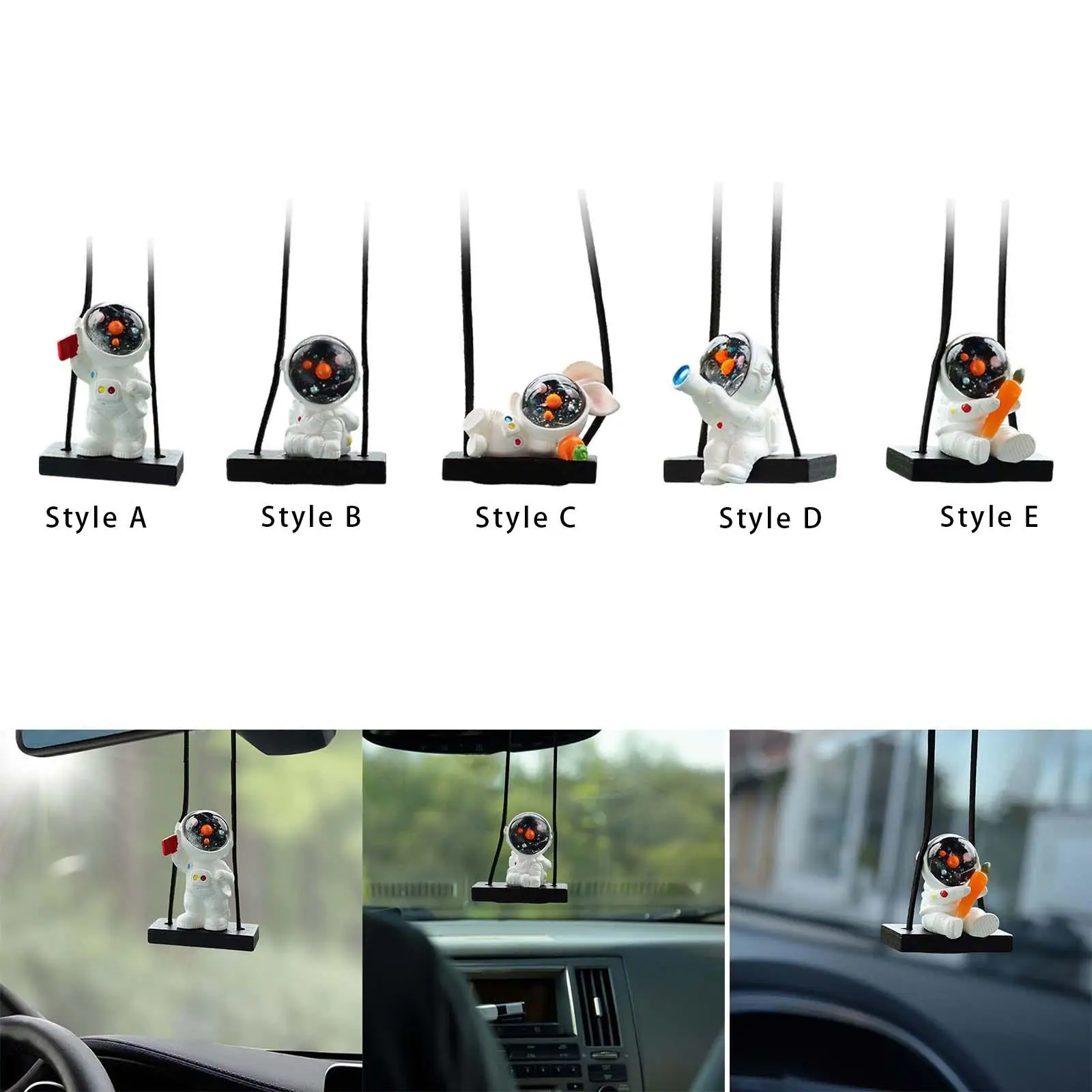 

Astronaut Pendant for Car Rear View Mirror Charm for Cafes Doors Office