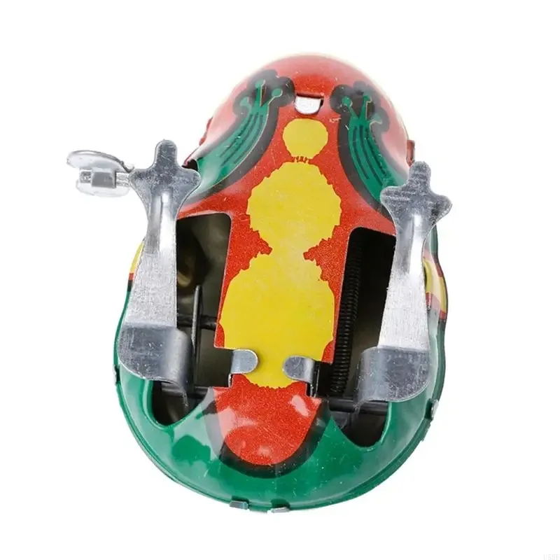 Metal Wind-up Jumping for Frog Clockwork Tin Children Funny Game