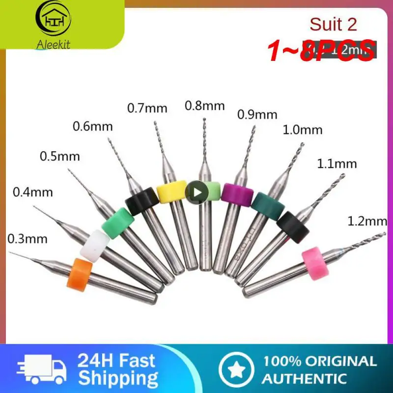 

1~8PCS XCAN0.3mm to 1.2mm PCB Mini Drill Bit Tungsten Steel Carbide for Print Circuit Board CNC Drill Bits Machine