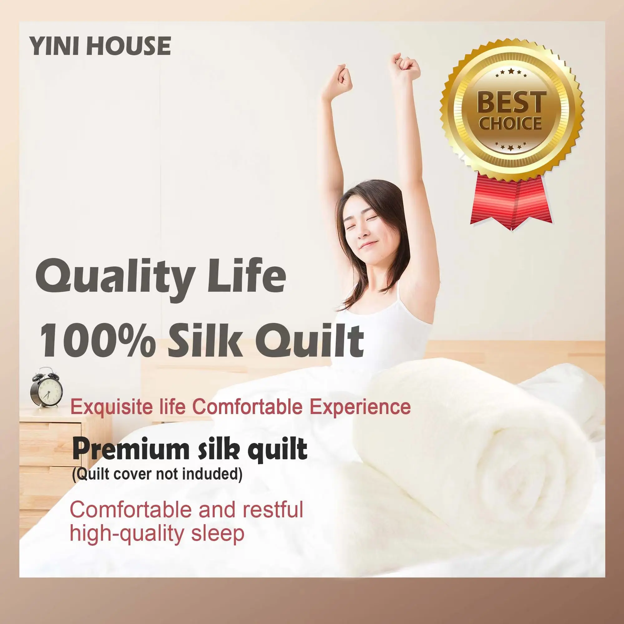Highgrade100 Natural Silk Quilt Duvets Customizable Winter Keep warm