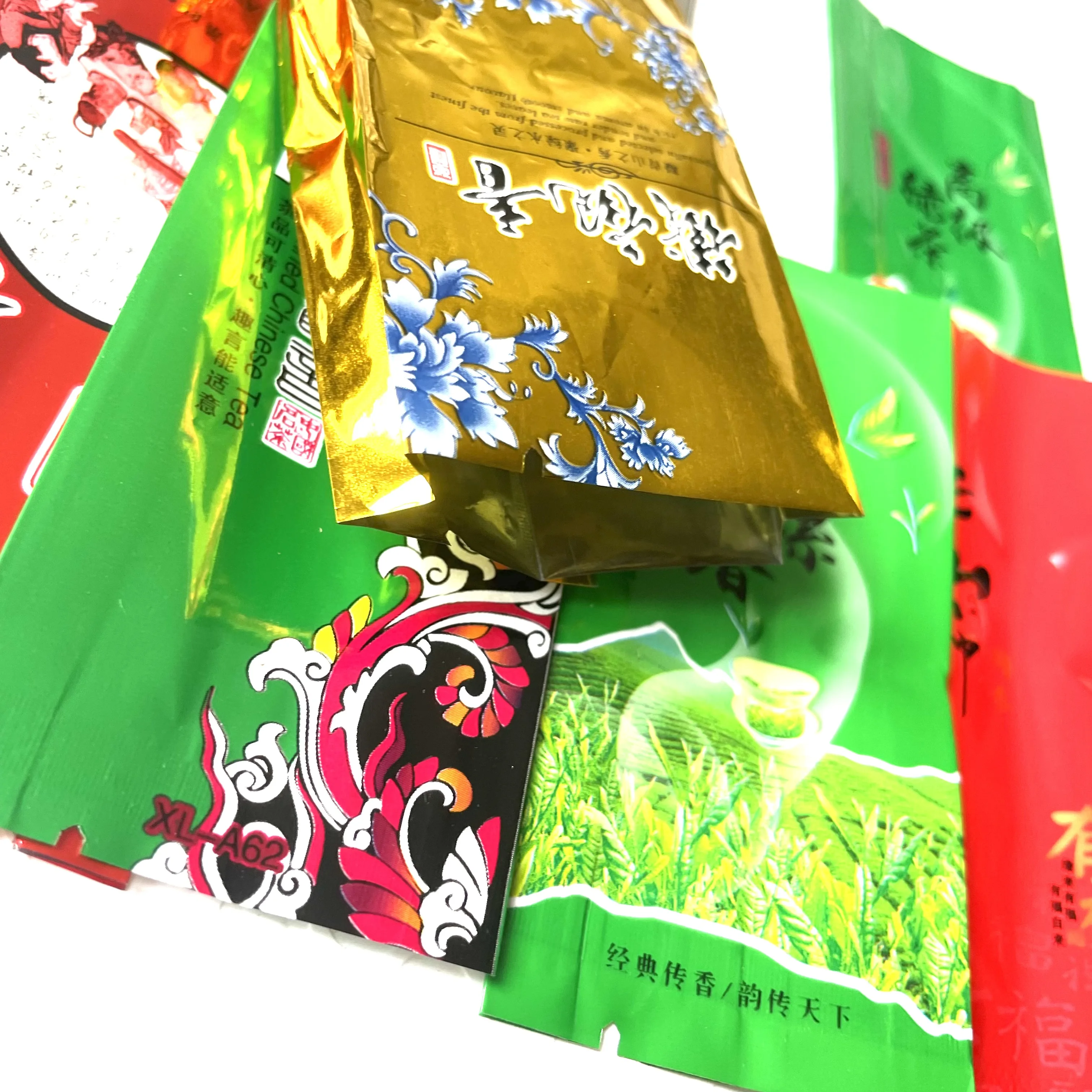 28 Different Tea Package Bags Including Oolong Pu-erh Green Tea Flower Gift 250g Chinese Vacuum Plastic package Bags tea package bags