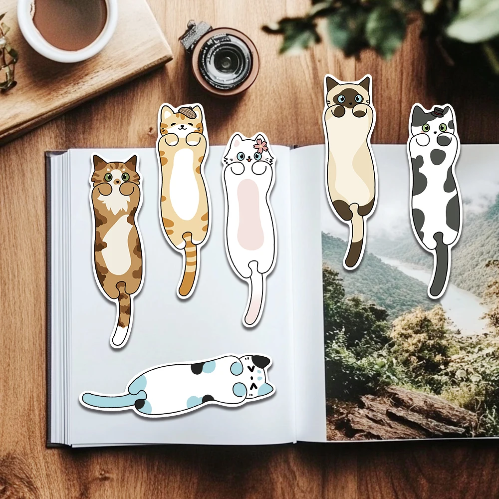 30PCS Cartoon Cat Bookmark Series Simple Handheld Artistic Creative Materials Reading Paper Bookmarks DIY Bookmarks bookmarks stationery supplies paper bookmark