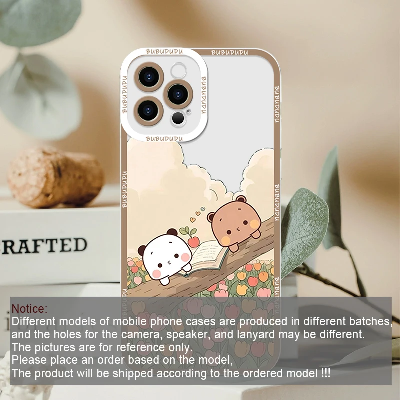Charming BUBU DUDU Couples Clear Phone Case - Soft Cover