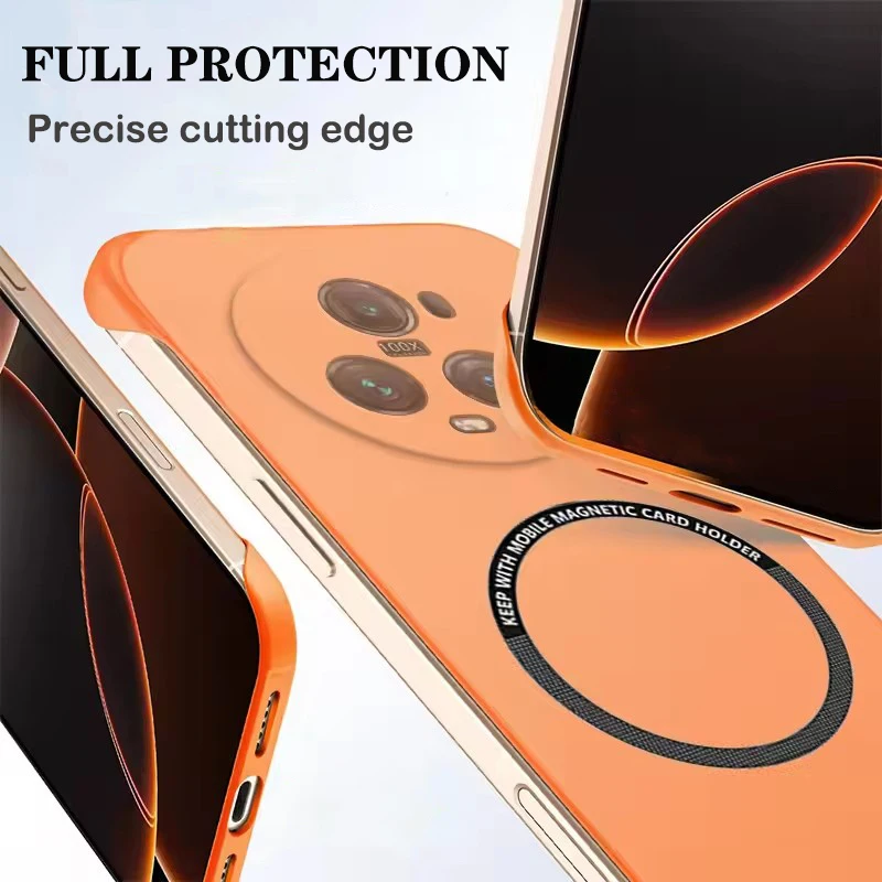 Luxury Magnetic Slim Phone Case - Frameless Matte Anti-Scratch Hard Cover, Shockproof Design