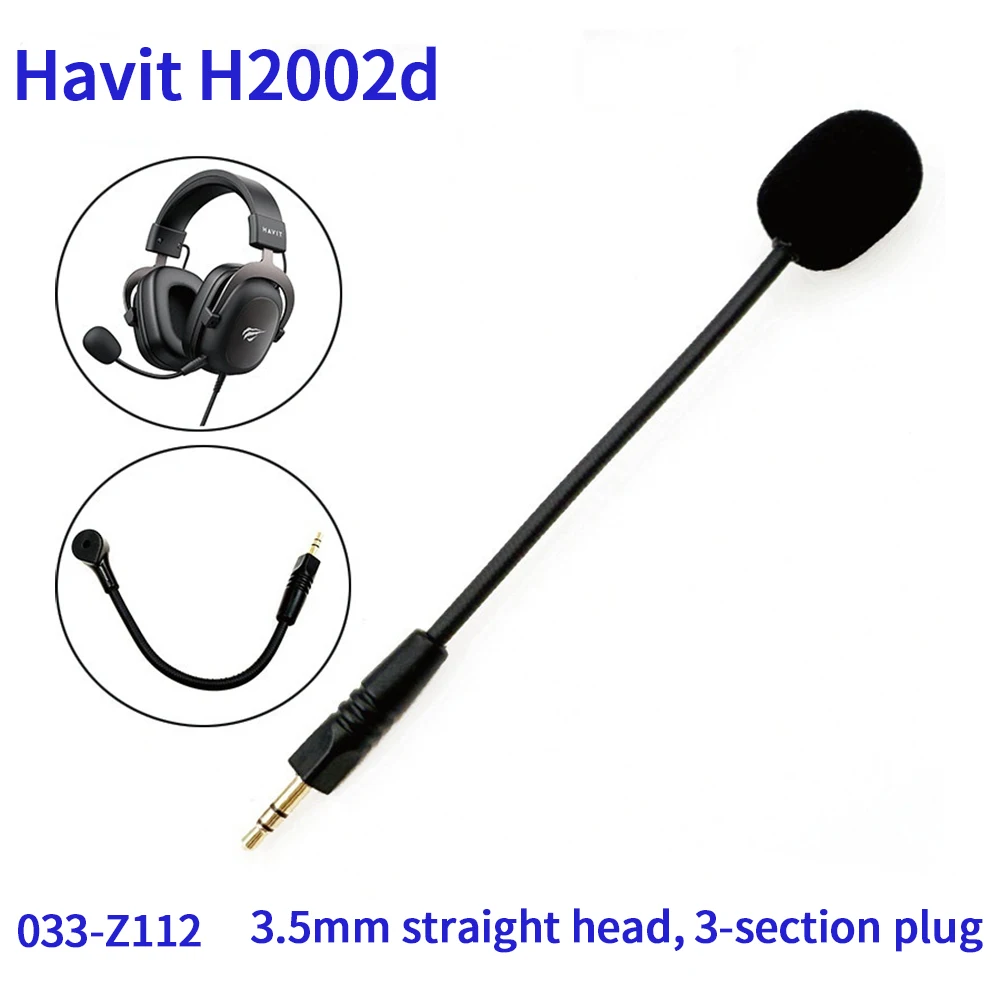 Compatible with Havit H2002d Headset Microphone Gaming Voice Interchangeable Microphone