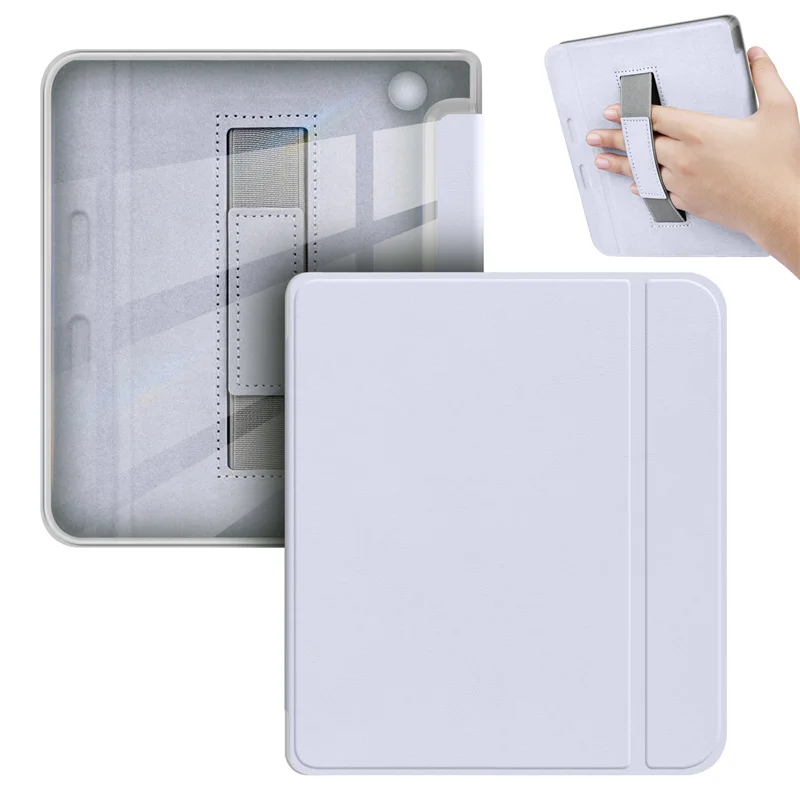 Clear Soft TPU Smart Case for Kobo Libra - Hand-held Acrylic Back Shell for 7-Inch eReader
