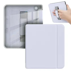 Clear Soft TPU Smart Case for Kobo Libra - Hand - held Acrylic Back Shell for 7 - Inch eReader (Light Purple)