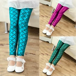 Clothing For Girls Leggings Spring Summer Colorful Fish Scales Pants Kids Girls Tights Pant Baby Slim Leggings Kids clothes