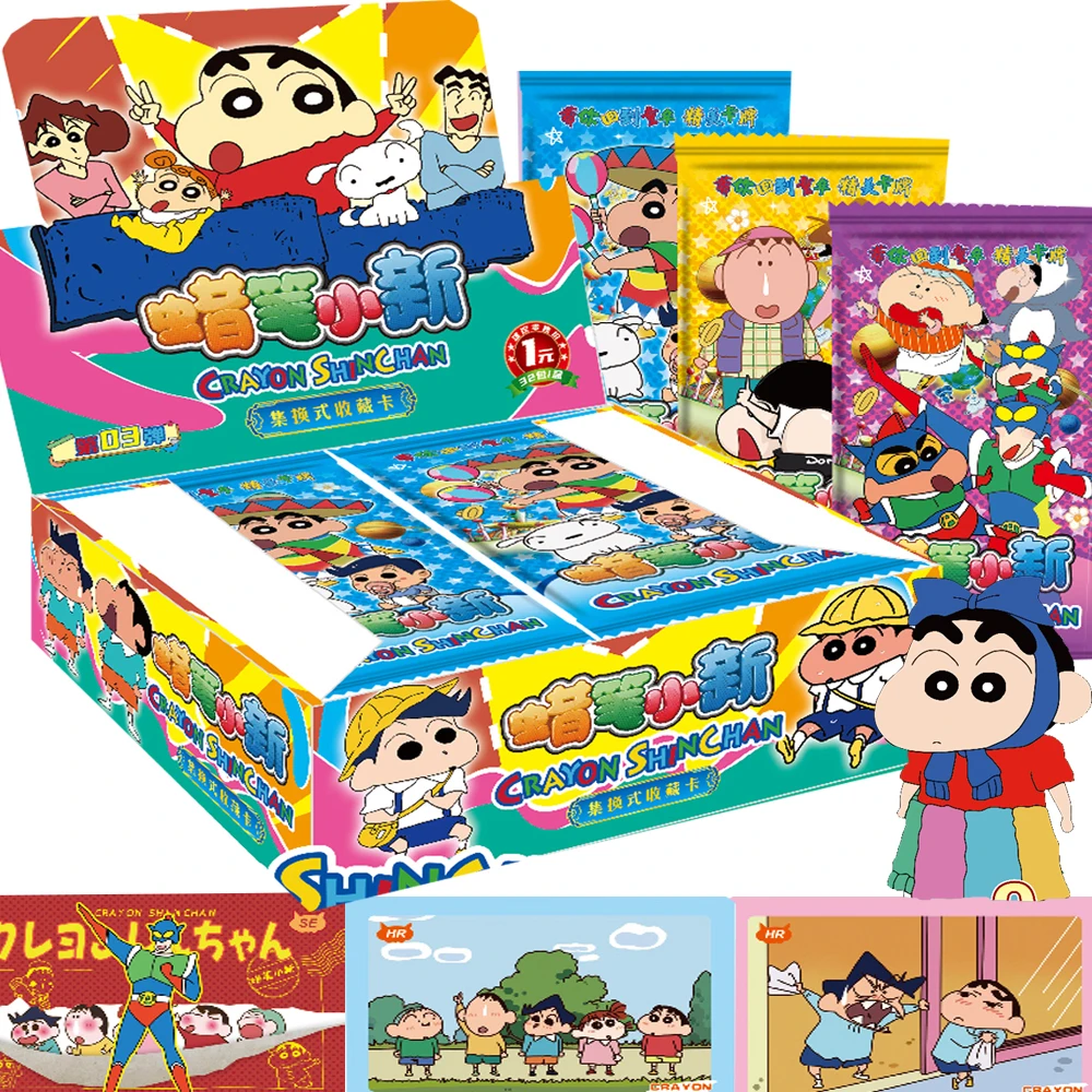 

Crayon Shin-chan коллекционные карты для мальчиков и девочек милый мультяшный персонаж нохара Широ редкая карточка детские рождественские подарочные игрушки