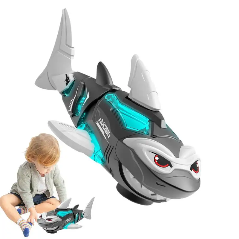 

Электрическая игрушка в виде акулы, электрическая статуэтка, интерактивные игрушки в виде акулы с подсветкой и звуком, водные игрушки