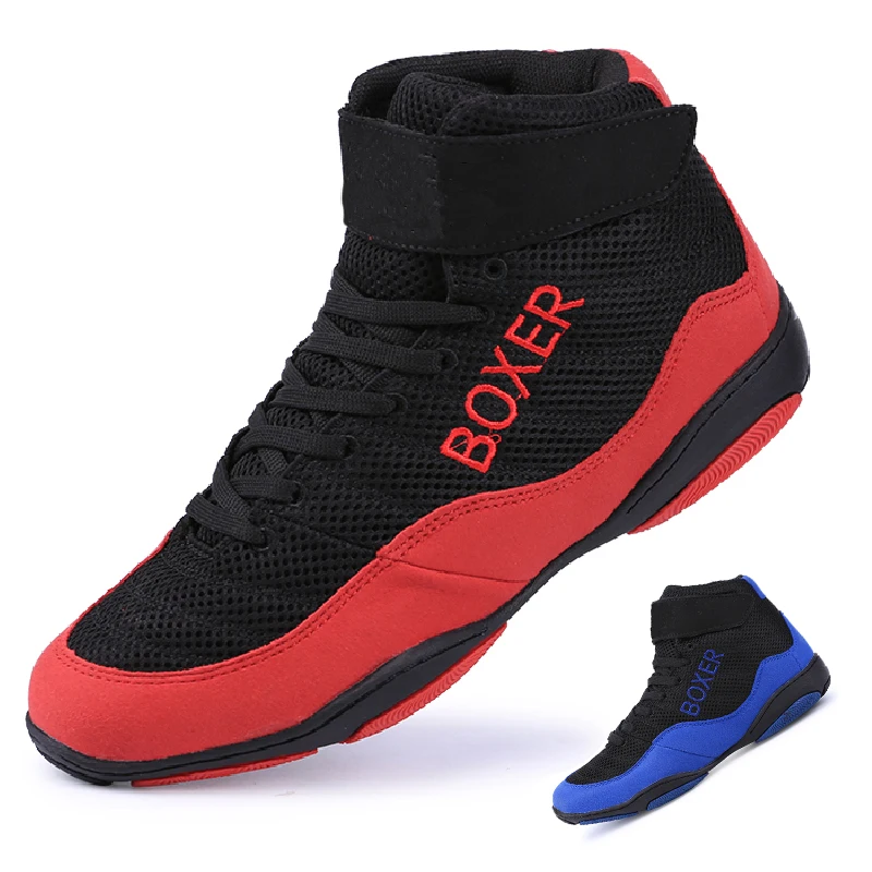 Scarpe Da Wrestling Autentiche Unisex Per Uomo Scarpe Da Allenamento Suola Muscolare Di Mucca Stivali Stringati Sneakers Scarpe Da Boxe Professionali
