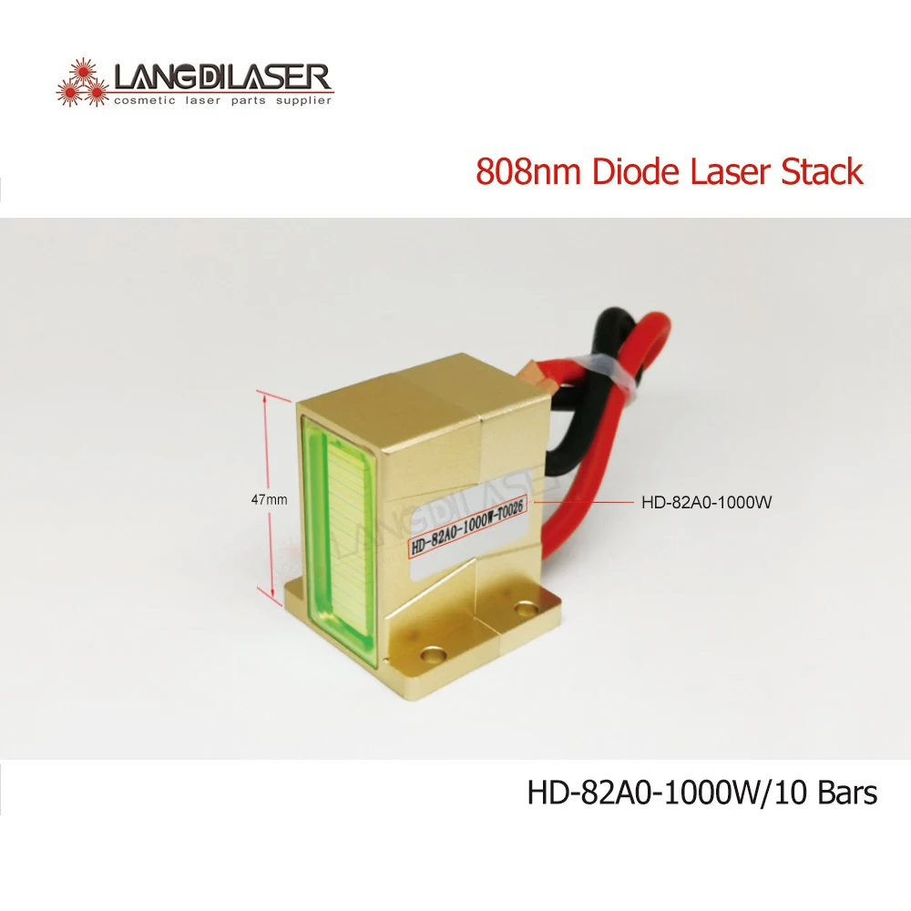 

HD-82A0-1000W / Diode-Laser-Stack / 10 Bars / Each Bar 100W / Output Power Total : 1,000W / Spot Size : 35*10mm