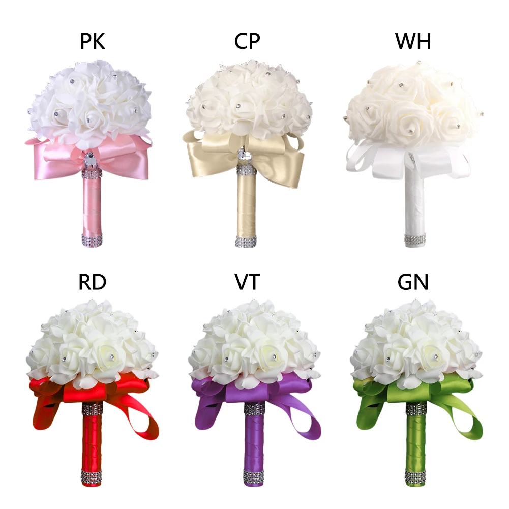 Flores De Boda Mixtos Artificial Handmade, Pétalos Y Guirnaldas