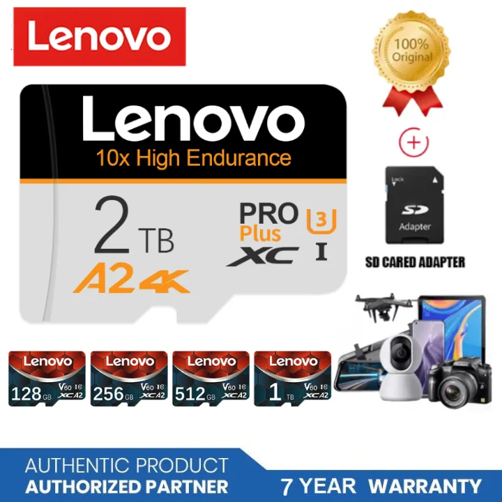 Карта памяти Lenovo 128 ГБ 1/флэш-карта памяти 512 ГБ Micro TF SD карта 256 ГБ 32 ГБ TF флэш-карта для Nintendo Switch Phone Cam с адаптером