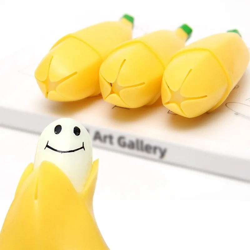 

Fidget Toys Hand Squeeze Ball Vent Banana Miniature Novelty Toy Toddler Gift Stress Relief Toy Realistic Peeling Banana