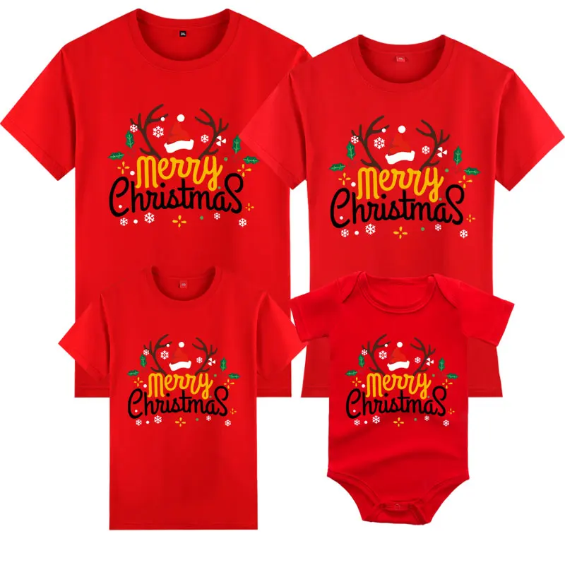 thumbnail image 1 of Camisetas alegres, camisetas de mamá y yo, camisetas para adultos y niños, ropa navideña a juego para toda la familia, 1 of 5